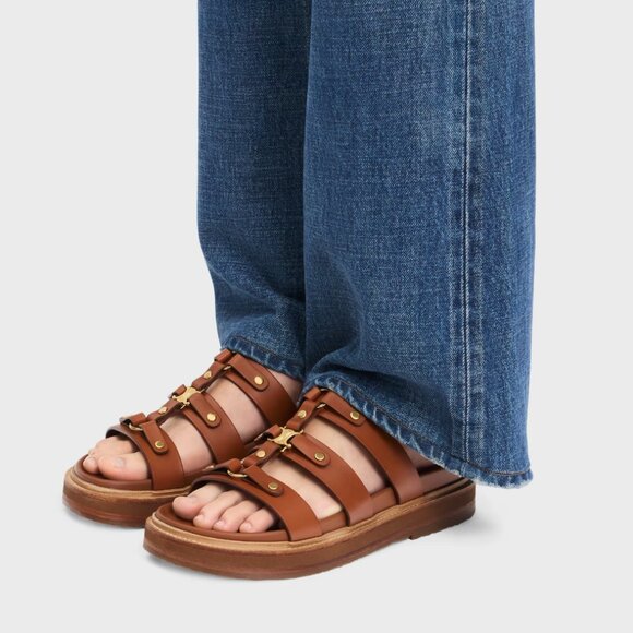 NEW - CELINE - TIPPI SLIDE in CALFSKIN - Picture 1 of 7